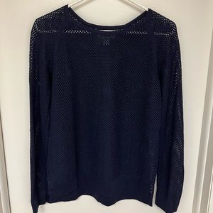 GH Bass and Co mesh knit sweater